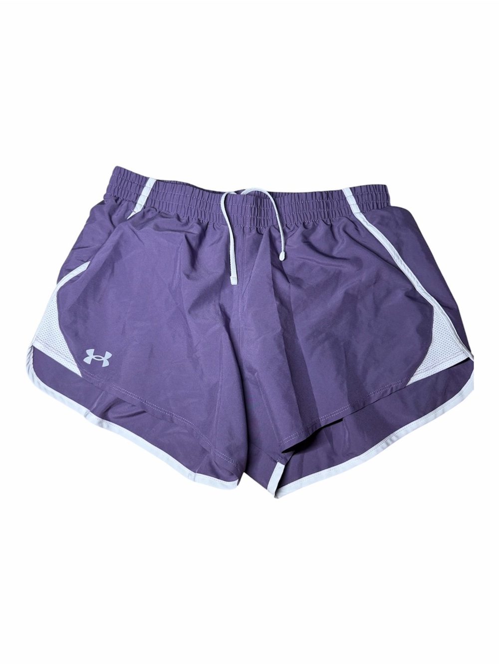 Under Armour Purple Women's Athletic Shorts with White Trim